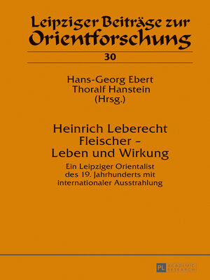 cover image of Heinrich Leberecht Fleischer  Leben und Wirkung